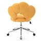 preview thumbnail 29 of 78, Criss Cross Chair with Wheels, Teddy Fabric Home Office Chair, 360°Swivel Height Adjustable Swivel Vanity Chair - N/A