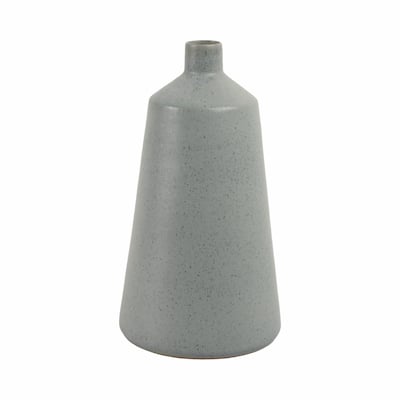 Terracotta Vase Decorative Accent with Tapered Design and Narrow Neck