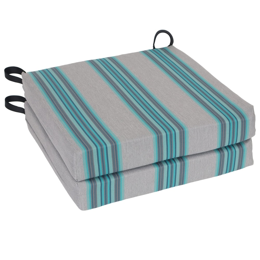 20-inch by 19-inch Woven Olefin Outdoor Chair Cushion (Set of 1, 2, or 4)