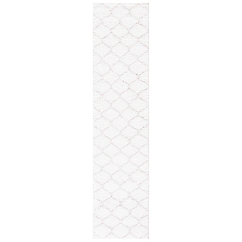 SAFAVIEH, Tahoe Shag Lisl Trellis 1.2-inch Thick Rug - 2' x 9' Runner