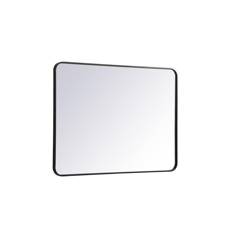 Ezra Soft Corner Metal Rectangular Mirror