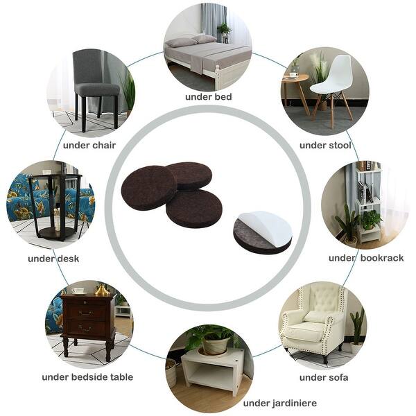 Shop Black Friday Deals On Felt Furniture Pads Round 1 1 8 Self Adhesive Anti Scratch Floor Protector 10pcs 1 1 8 Overstock 28851528