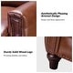 preview thumbnail 44 of 67, HULALA HOME Cigar Mid-century Modern Genuine Leather Recliner with Solid Wood Legs and Nailhead Trim