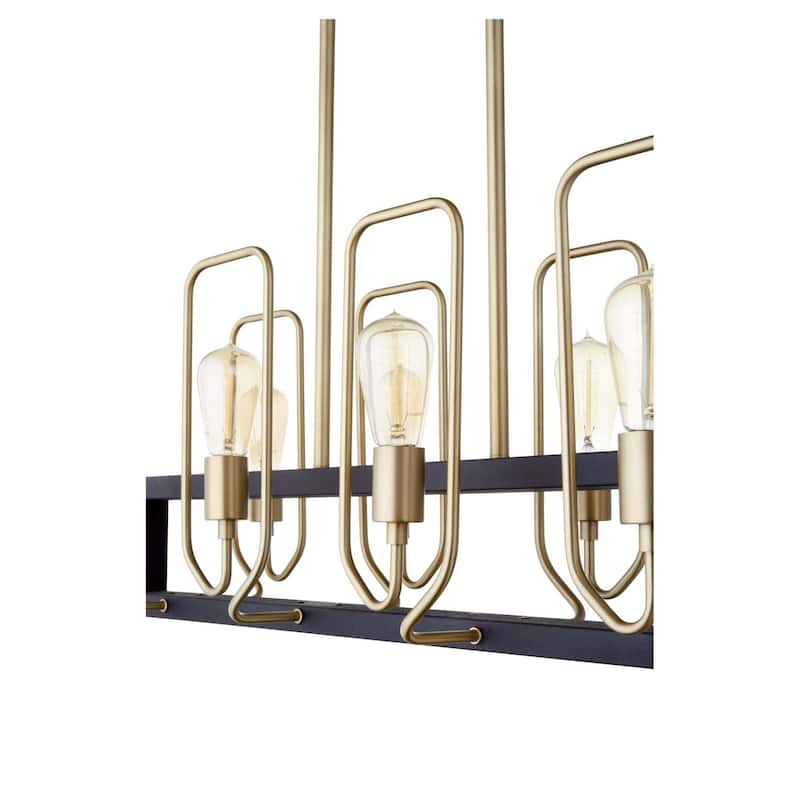 Quorum International 66-8-80 Howe 8 Light 35" Wide Linear Chandelier