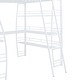 preview thumbnail 17 of 16, Full Size Loft Bed with 4 Layers of Shelves and L-shaped Desk USB Ports and Wireless Charging, Black