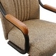preview thumbnail 2 of 3, Caster Chair Company Bently Caster Arm Chair in Wheat Tweed Fabric