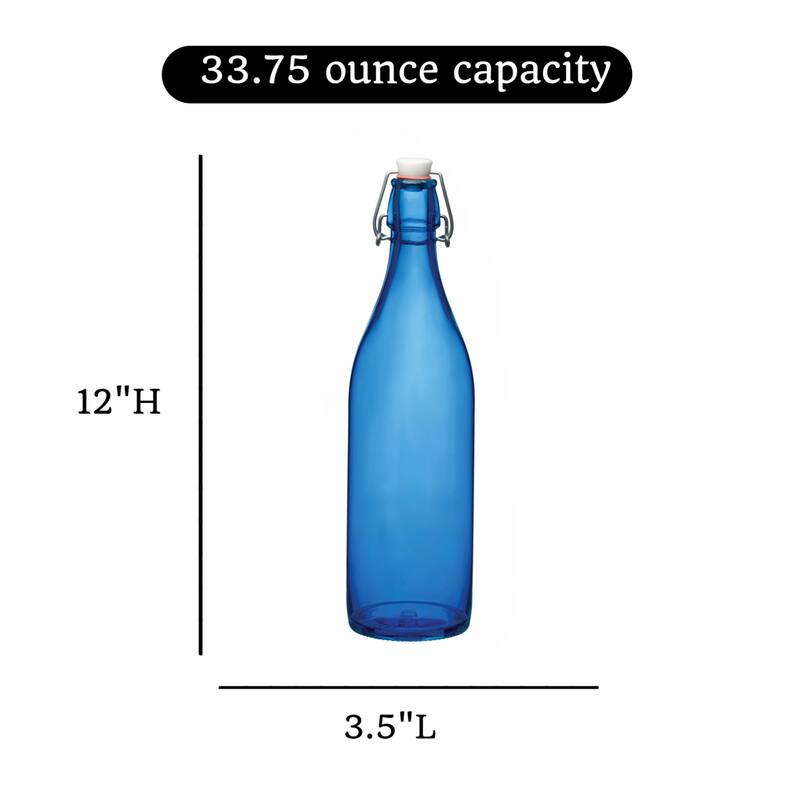 Bormioli Rocco Giara Beverage Bottle with Clamp Lid