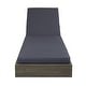 preview thumbnail 25 of 67, Christopher Knight Home - Ian Set of 4 Outdoor Chaise Lounge, Acacia Wood Adjustable Reclining & Water-Resistant Cushion