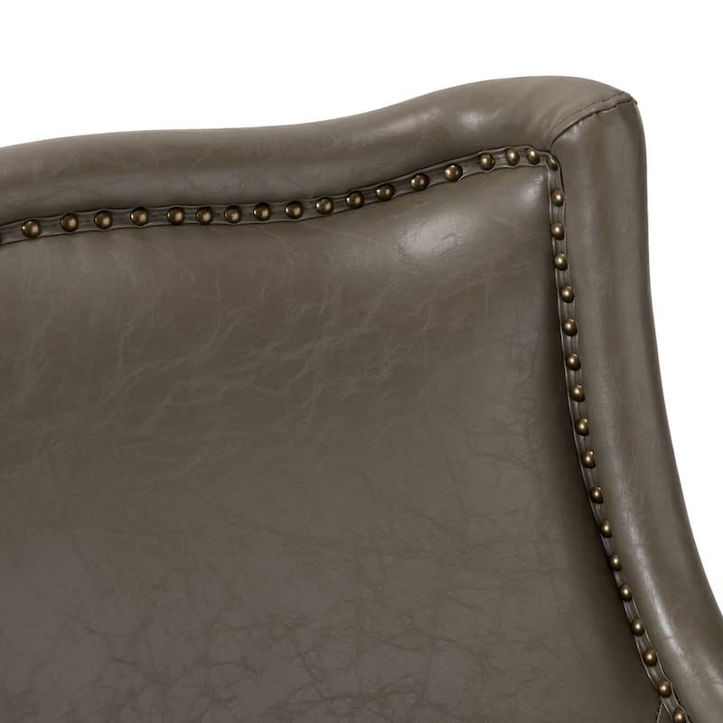 Konrad Comfy Living Room Vegan Leather Armchair by HULALA HOME