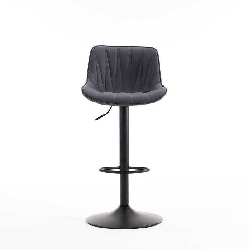 Swivel Upholstered Bar Stools Set of 2, Height Counter Stools