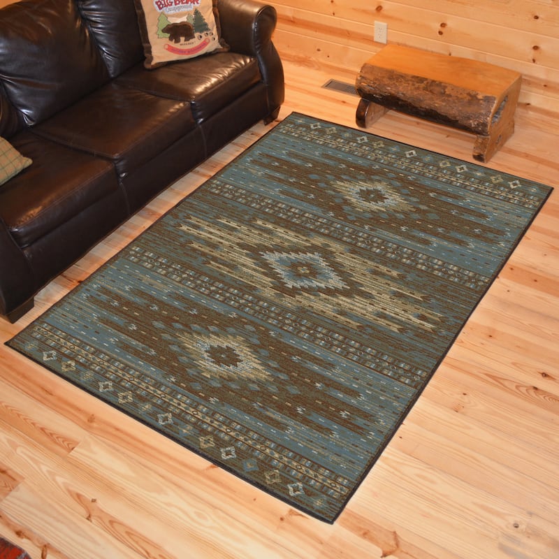 Lodge King Diamond Head Southwestern Lodge Area Rug