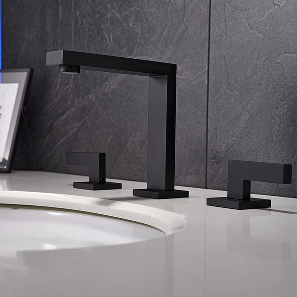 Matte Black Metal 2-handle Bathroom Faucet. Opens flyout.