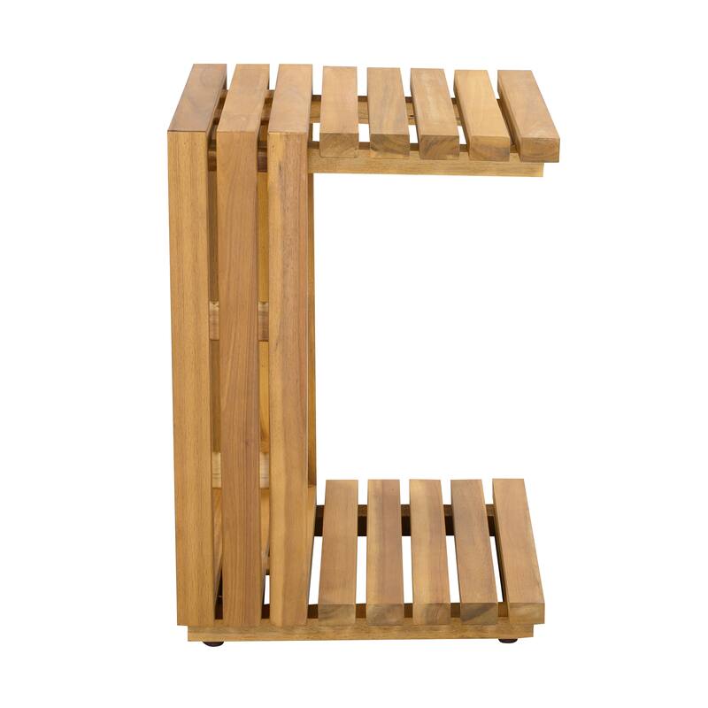 Christopher Knight Home - Solvane Outdoor Solid Wood Conversation Set with Cushions and Side Table