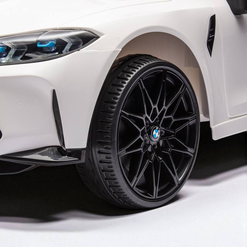 BMW M4 12V Kids Ride-On Car with Parents Remote Control, Three Speeds, Bluetooth, MP3, LED Lights for Ages 3-8