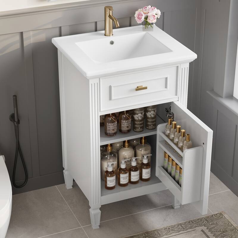 Modern Bathroom Vanity with Functional Storage and Stylish Design