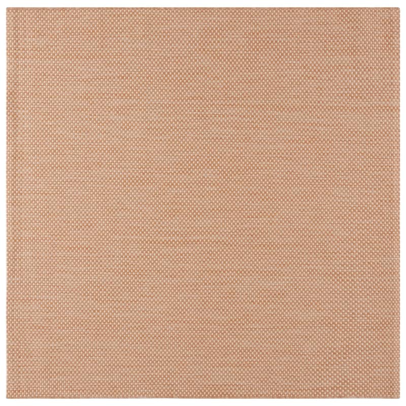 SAFAVIEH Courtyard Begajeta Indoor/Outdoor Waterproof Patio Backyard Rug. - 5'3" Square - Natural/Cream