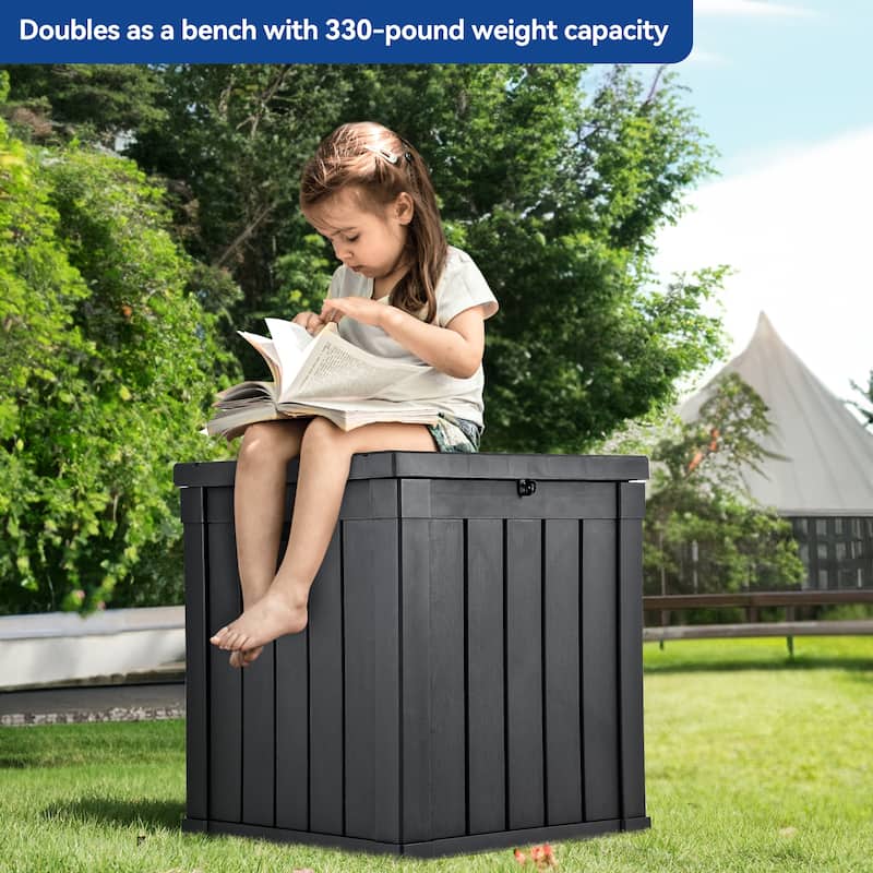 Moasis 51 Gallon Weatherproof Outdoor Storage Deck Box