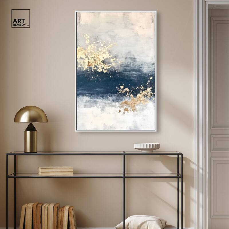 Ocean's Gold Hues I Canvas by Art Remedy