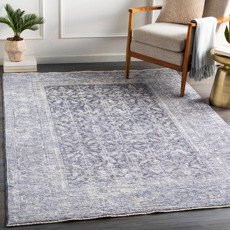 Artistic Weavers Darshawn Vintage Traditional Area Rug - 3'3" x 10' Runner - Slate