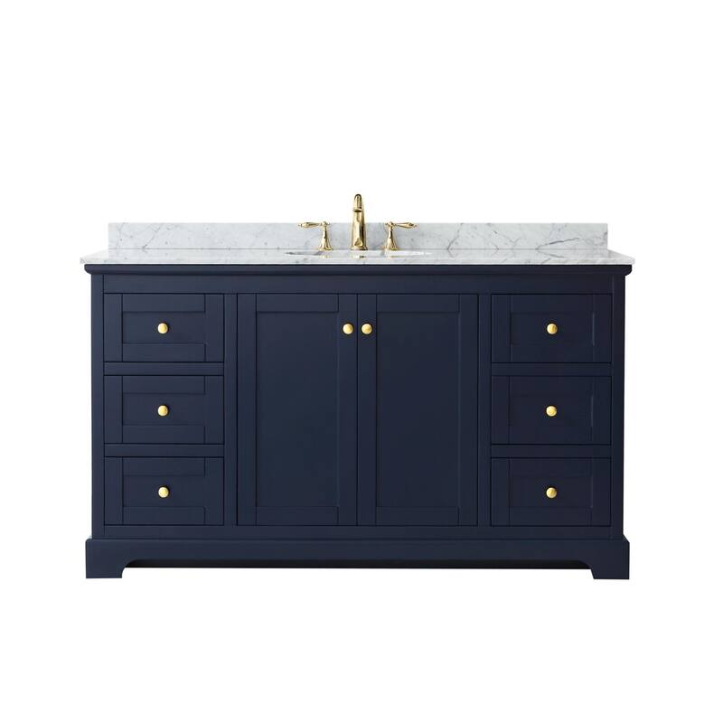 Wyndham Collection Avery 60" Free Standing Single Basin Vanity Set