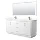 Option White / Giotto Quartz Top / Brushed Nickel