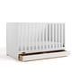 preview thumbnail 1 of 37, Graco Theo 3-in-1 Convertible Crib with Drawer White