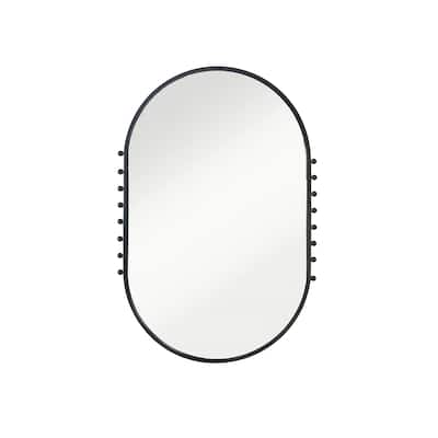 Metal Framed Wall Mirror with Balls