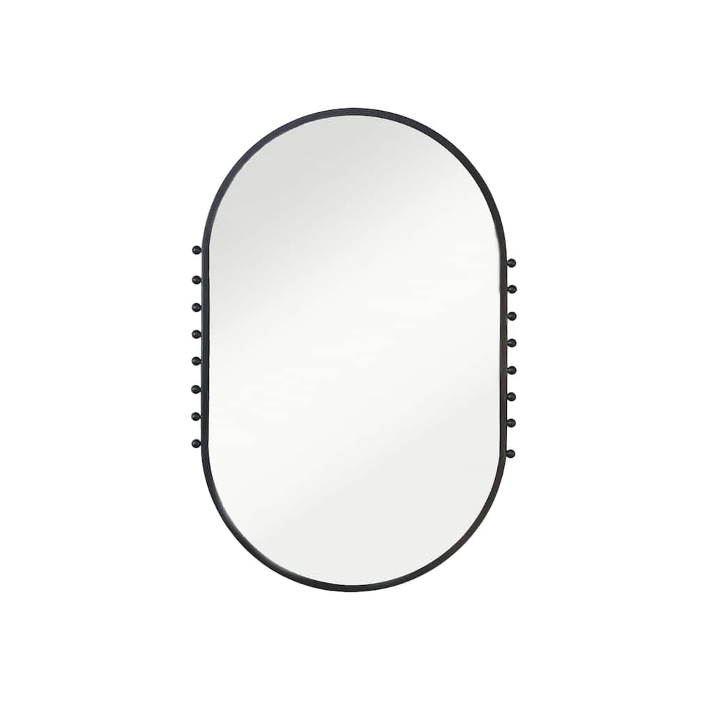 Metal Framed Wall Mirror with Balls