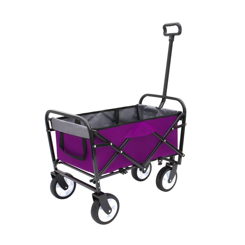 Foldable Wagon with Straps, Beach & Utility Cart, 225lb Capacity