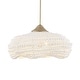 preview thumbnail 1 of 13, Uttermost Biddeford White Beaded Pendant (5 light) - 24"W x 24"D x 11.5"H