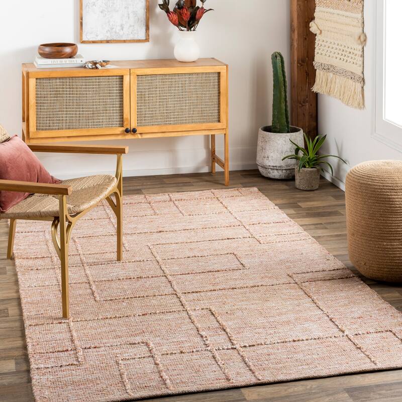 Sennay Modern & Contemporary Area Rug - 8' x 10' - Tan/Brown