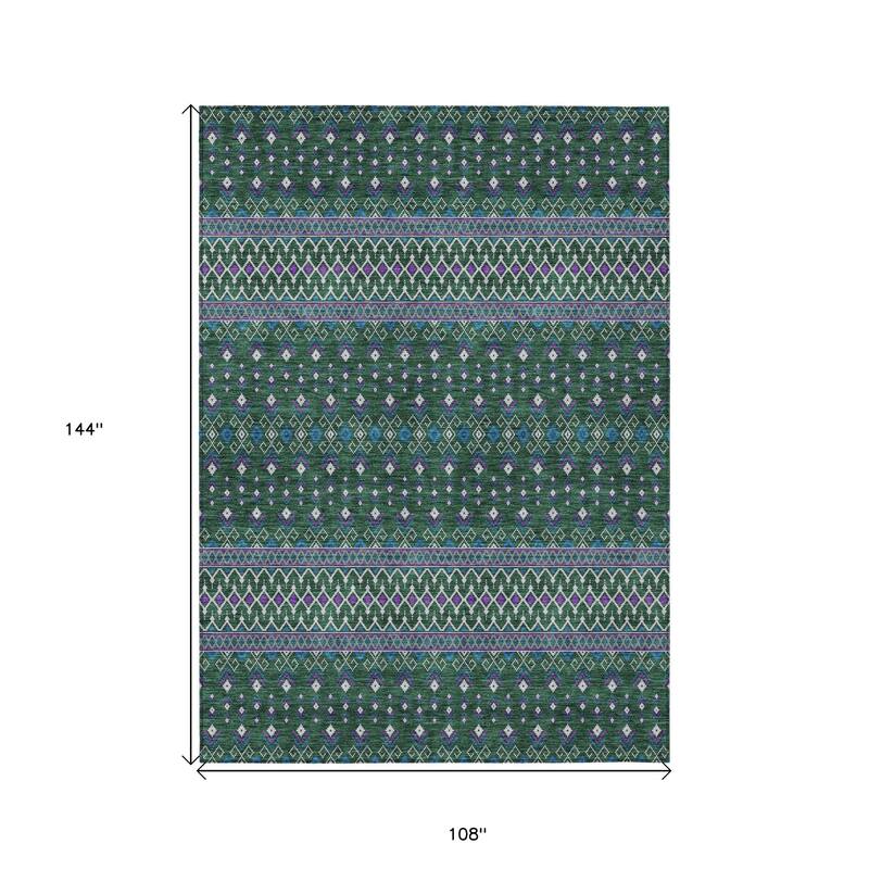 HomeRoots Tribal Transitional Rectangle Outdoor Rug