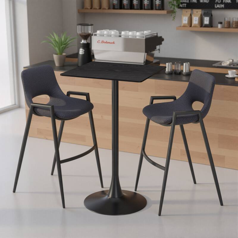 Valleta Bar Table Black - Black