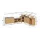 preview thumbnail 28 of 93, 100% Solid Wood Outdoor Kitchen Cabinet Set, Modular Patio BBQ Island Sideboard Buffet Pantry
