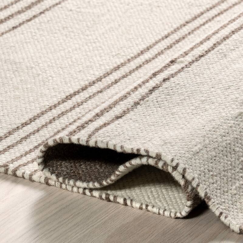 Birchwood Reversible Striped Wool Area Rug