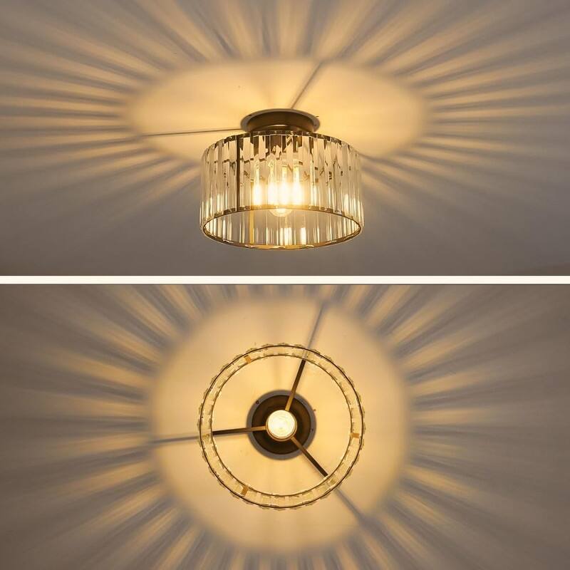 Ceiling Light Fixture, Modern Semi Flush Mount Ceiling Light