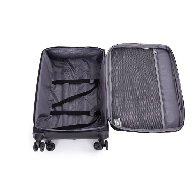 Carry On Luggage Sets 3 Piece, Softshell Lightweight Durable Suitcase with Spinner Wheels and Alloy Zipper, for Men Women