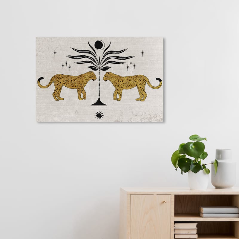 Wynwood Studio Canvas Animals Reflected Feline Brown and Modern & Contemporary Wall Art Canvas Print - 20 x 30