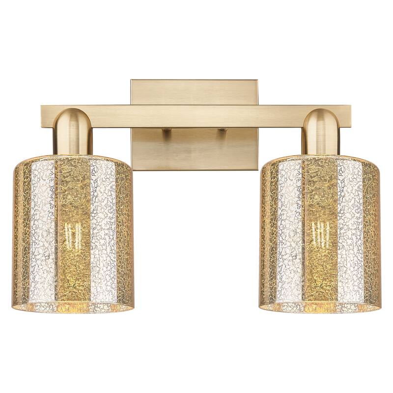 Innovations Lighting Endless Possibilities Arcadia - Cobbleskill - 2 Light 16" Bath Vanity Light - Mercury/Champagne Bronze