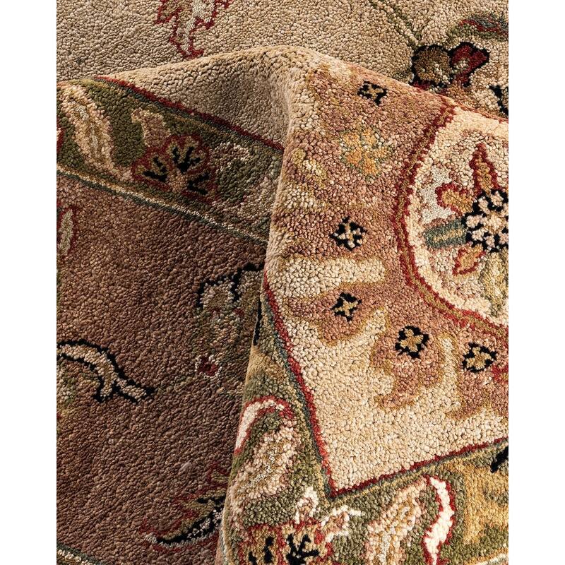 Oushak One-of-a-Kind Handmade Area Rug - Sand, 8' 10" x 11' 10" - 8' 10" x 11' 10"