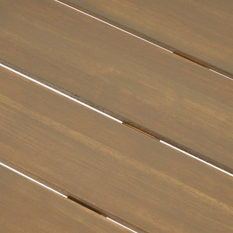 Beachview Outdoor 8 Seater Acacia Wood Dining Set by Christopher Knight Home