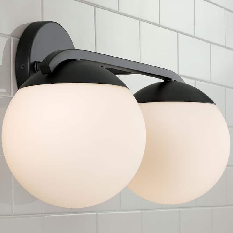 Oliver 2-Light Vanity - 17"W x 9.5"H x 8"E