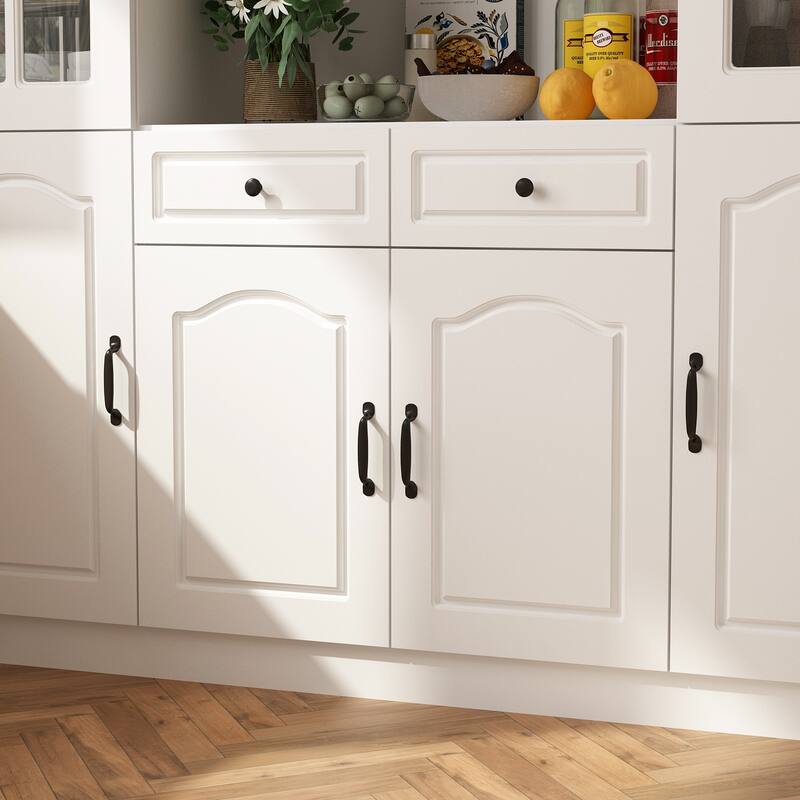 Modular White Contemporary Office Storage Display Cabinet w/UV Finish