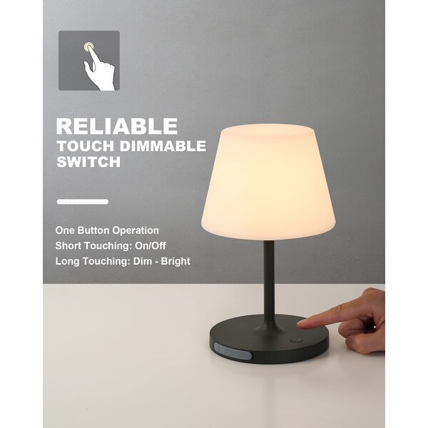 Outdoor Battery Operated Table Lamp Waterproof 4000mAh Cordless Table Lamp Rechargeable Touch Dimmable Desk Lamp On Sale Bed Bath Beyond 40369050