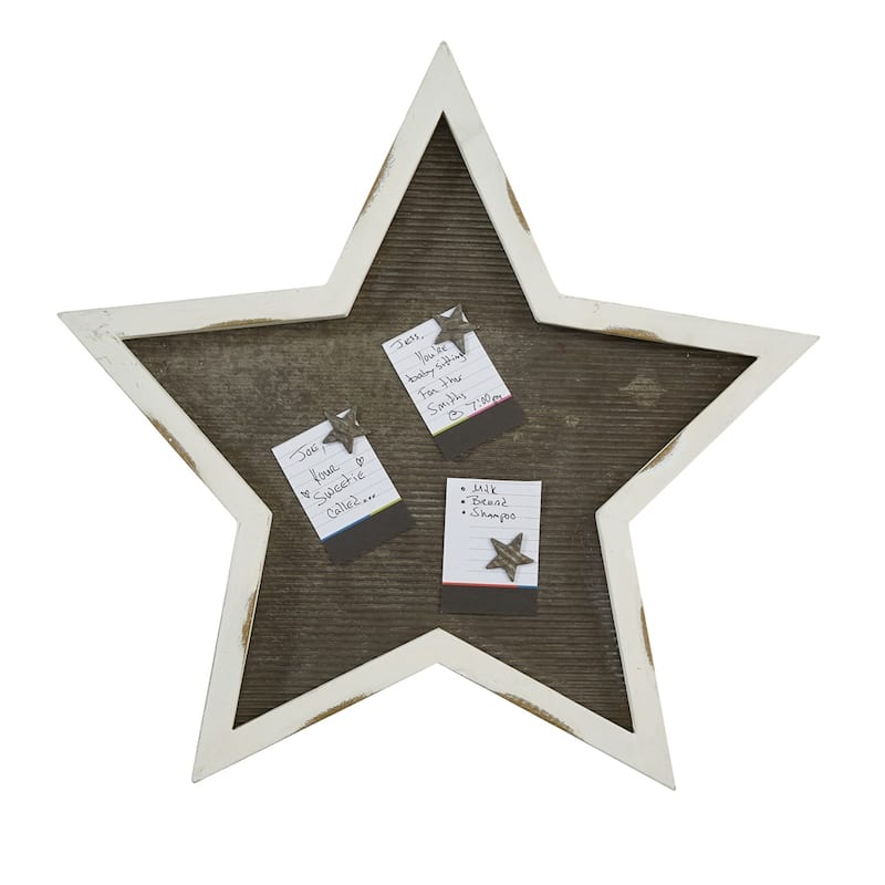 Park Designs White Star Memo Board Distressed 17.25"H