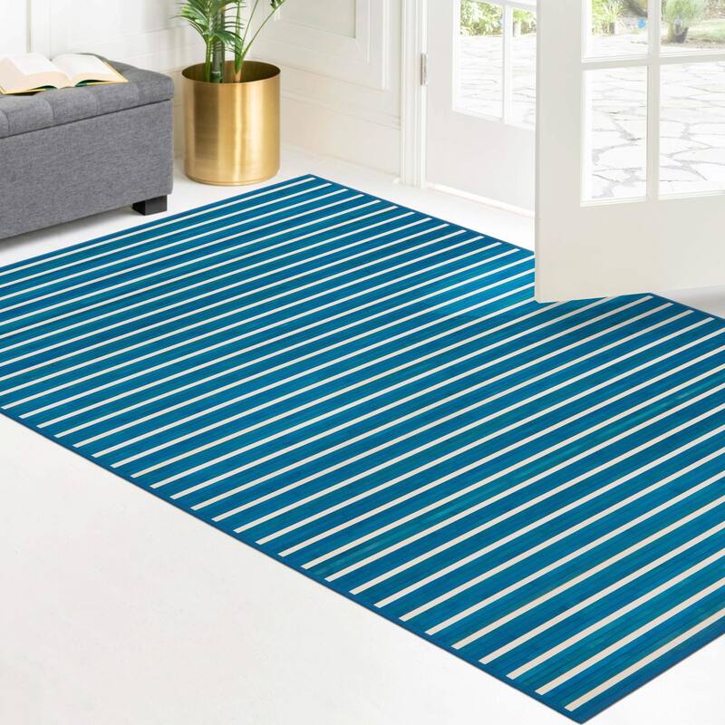 Solid/Striped Brezoi Collection Area Rug