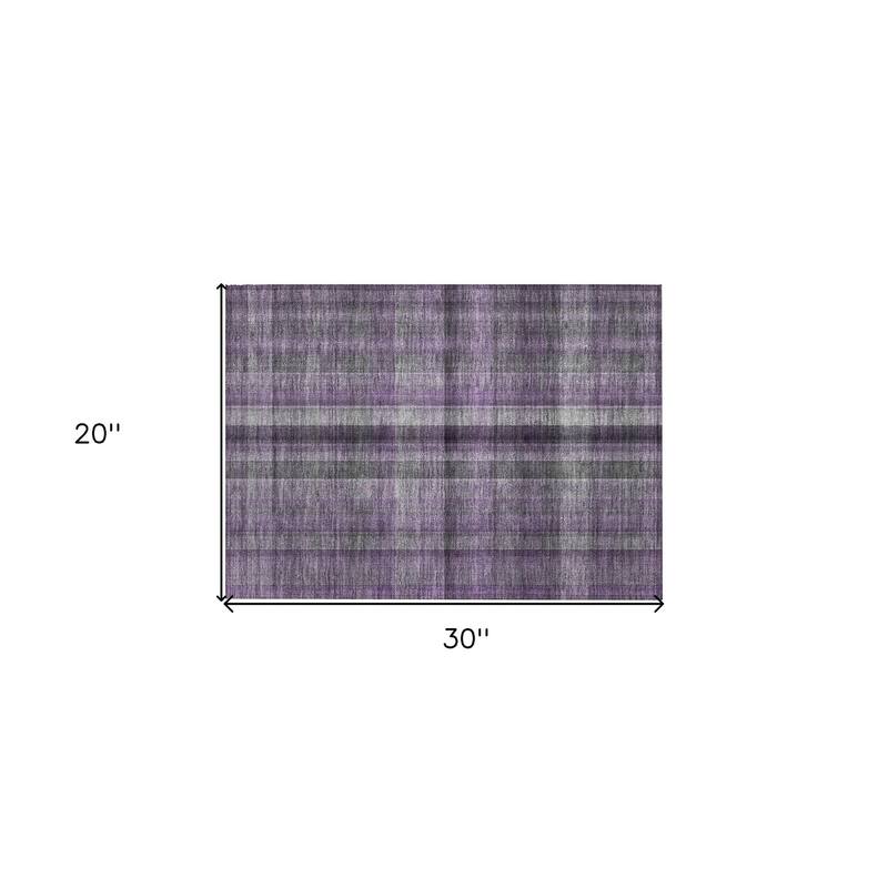 Rafi Plaid Weather Resistant Timeless Fusion Outdoor Rug