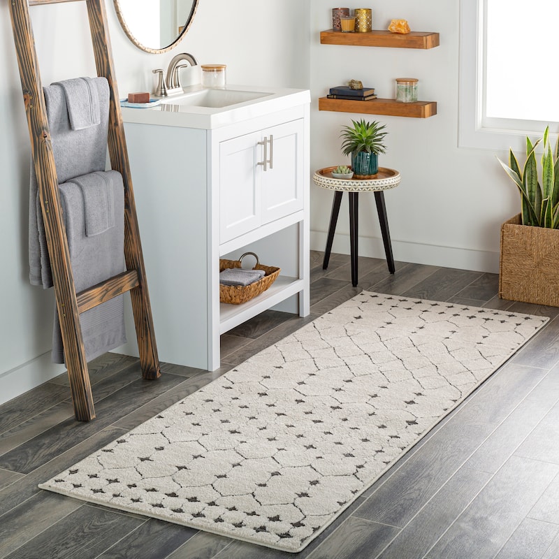 Laurelle Moroccan Area Rug - 2'7" x 7'3" Runner - 2'7" x 7'3" Runner - Beige