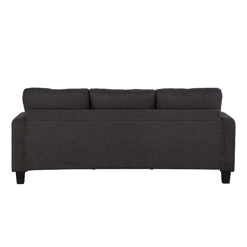Furniture of America Xenia Modern 2-Piece Boucle Sofa Set with Cup Holders and USB Ports