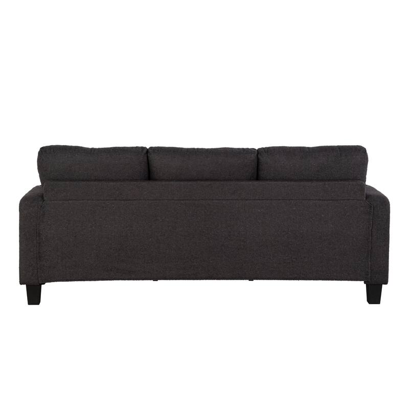 Furniture of America Xenia Modern 3-Piece Boucle Sofa and Ottoman Set